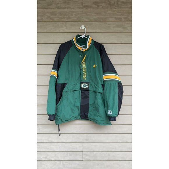Vintage / Retro Starter Green Bay Packers Coat NFL Pro line Men's XL